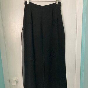 Betsy Lauren 8 Black Palazzo Pants